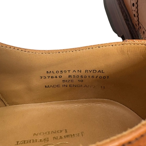 Charles Tyrwhitt Tan and Green Leather Brogues main image 4